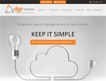 Tablet Screenshot of dgrsystems.com